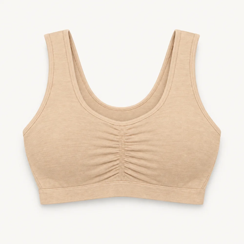 Sujetador top deportivo en Beige